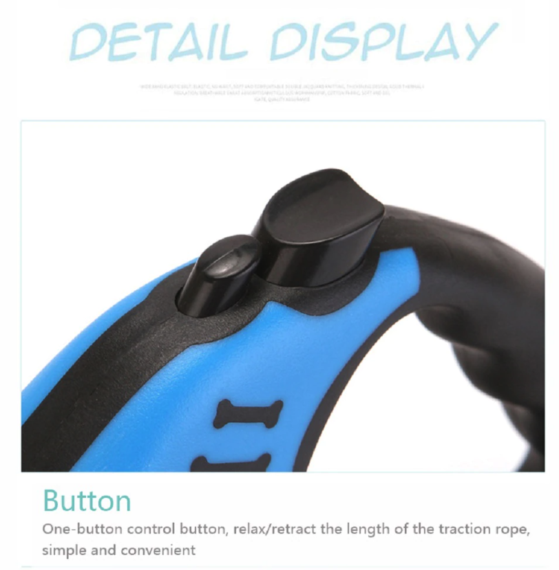 Retractable Dog Leash — 16 ft