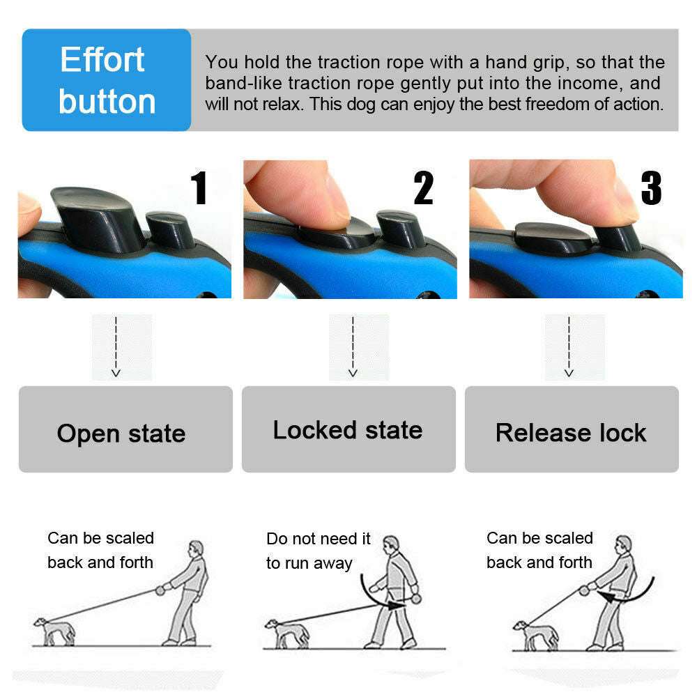 Retractable Dog Leash — 16 ft