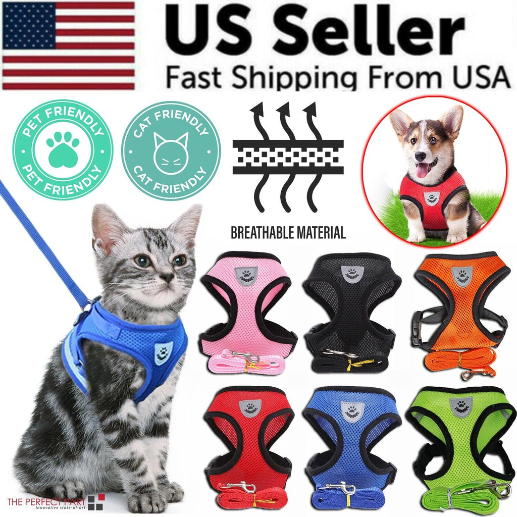 Reflective Pet Harness & Leash Set