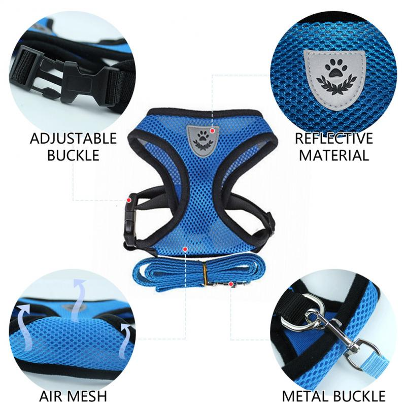 Reflective Pet Harness & Leash Set