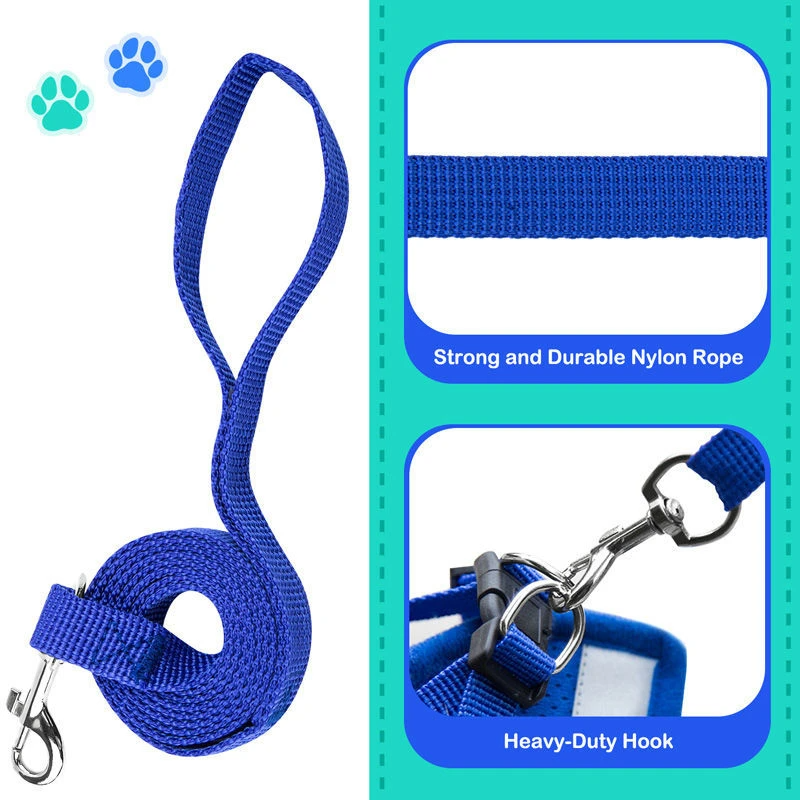 Reflective Pet Harness & Leash Set