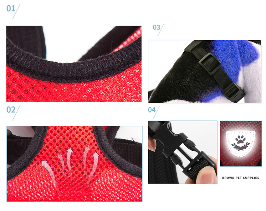 Reflective Pet Harness & Leash Set