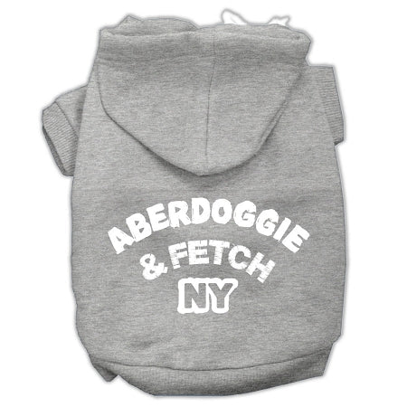 Aberdoggie NY Pet Hoodie — Grey