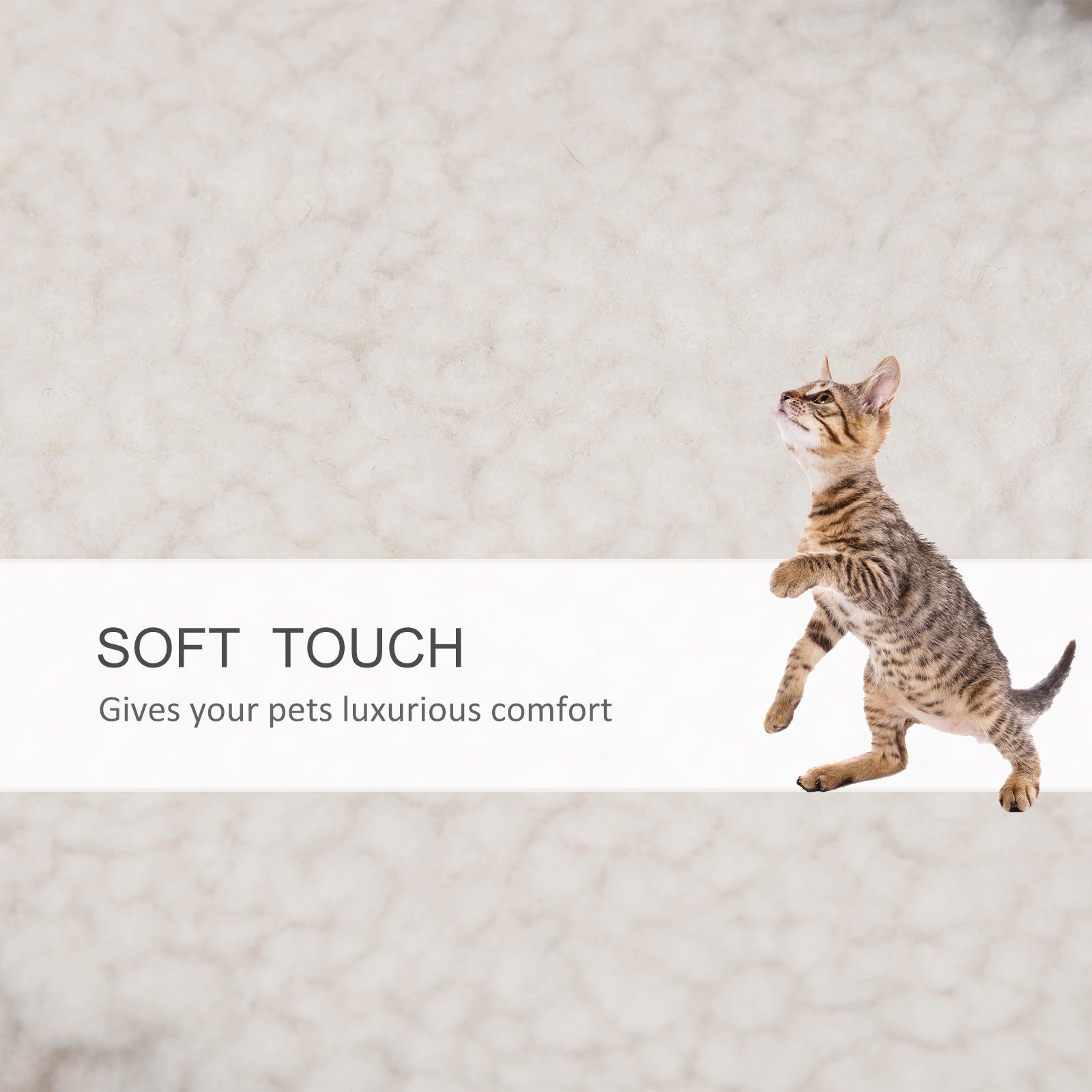 4-Level Cat Steps with Scratching Posts — White